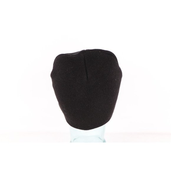 NOS Vintage 90s Streetwear Womens Sequined Skull Spider Knit Winter Beanie Hat main image 5